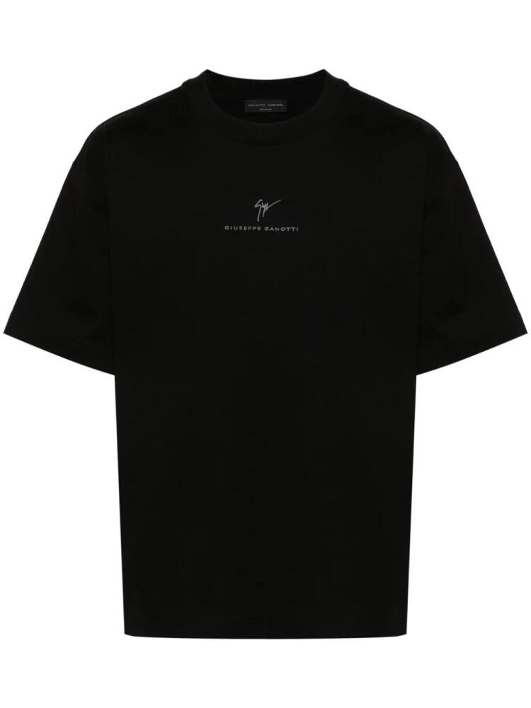 Giuseppe Zanotti logo-print T-shirt - Black Cover