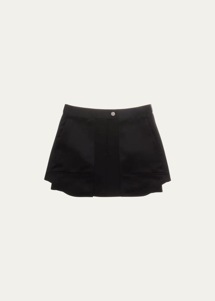 Helmut Lang Inside Out Satin Mini Skirt Cover