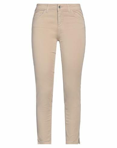 Liu •jo Woman Pants Khaki Cotton, Elastane Cover