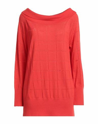 Wolford Woman Sweater Red Virgin Wool Cover