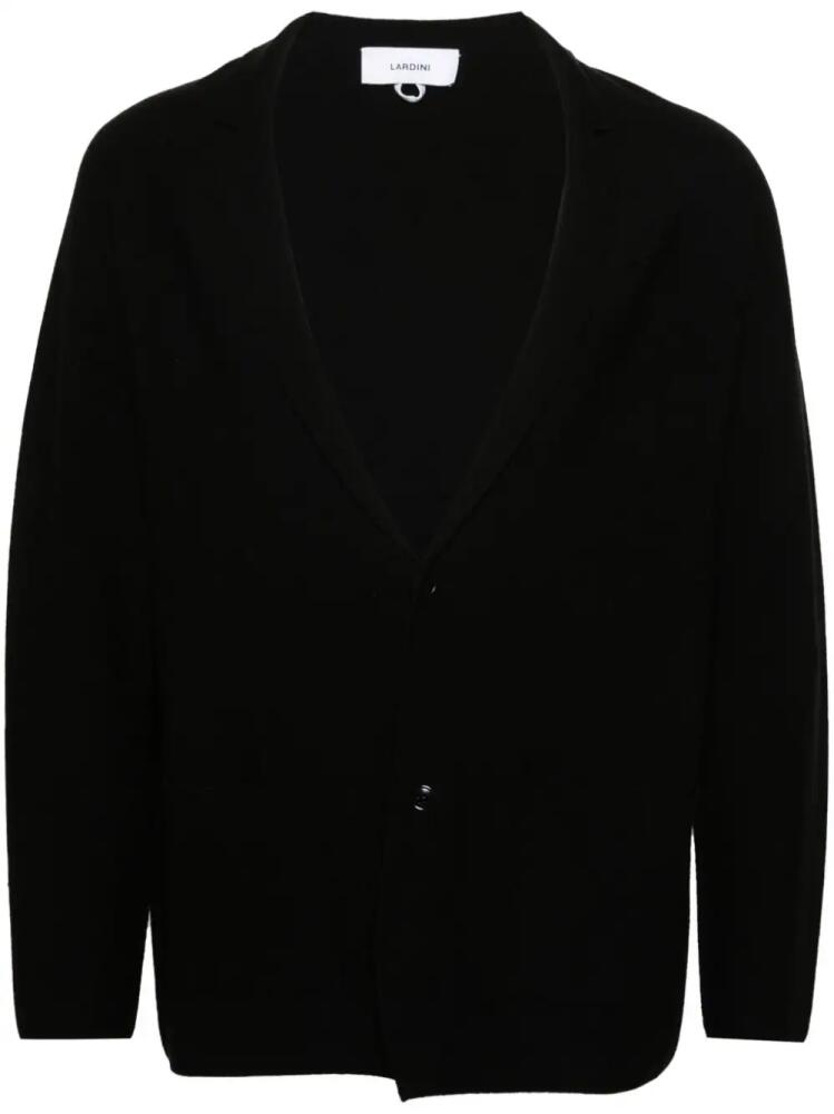 Lardini button-up cardigan - Black Cover