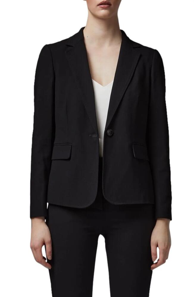 LK Bennett Wiley One-Button Crepe Blazer in Black Cover