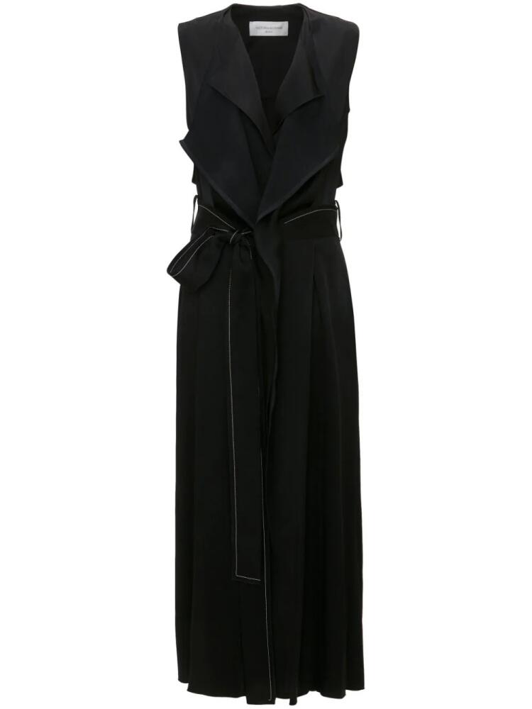 Victoria Beckham trench midi dress - Black Cover