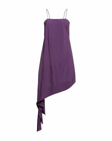 Grifoni Woman Mini dress Purple Acetate, Silk Cover