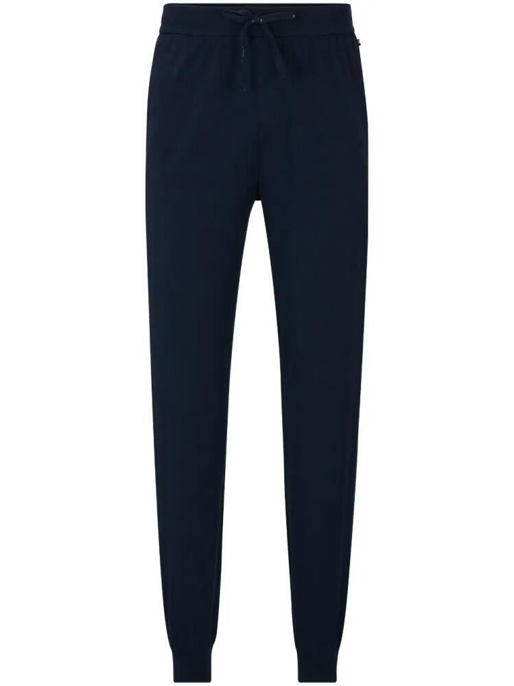 BOSS cotton track pants - Blue Cover