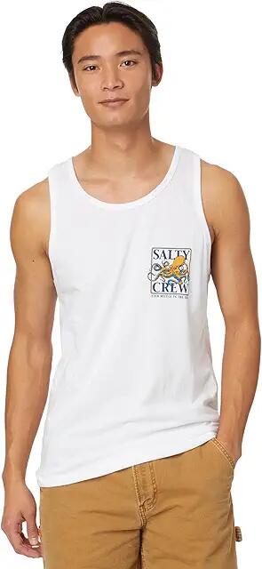 Salty Crew Ink Slinger Tank (White) Men's Clothing Cover