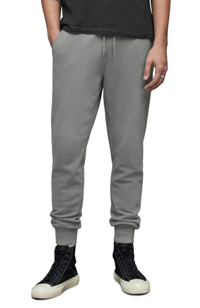 AllSaints Raven Slim Fit Sweatpants in Stereo Grey Cover