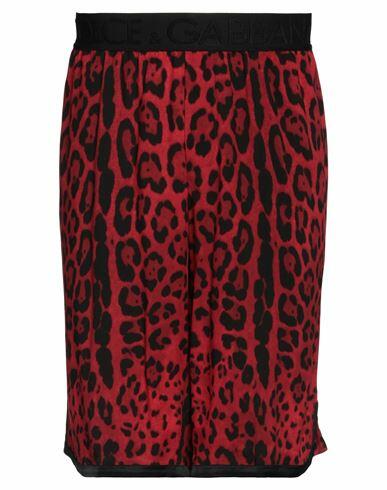 Dolce & gabbana Man Shorts & Bermuda Shorts Red Viscose Cover