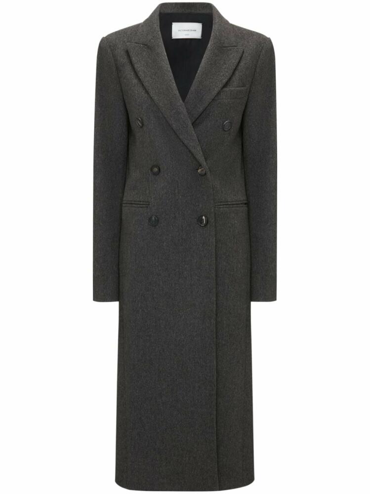 Victoria Beckham double-breasted wool coat - Grey Cover