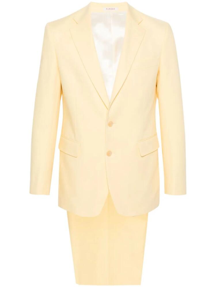 FURSAC single-breasted suit - Yellow Cover