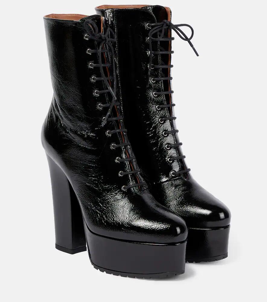 Alaïa Leather platform ankle boots Cover