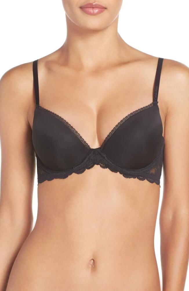 Calvin Klein Convertible Underwire Demi Bra in 001 Black Cover