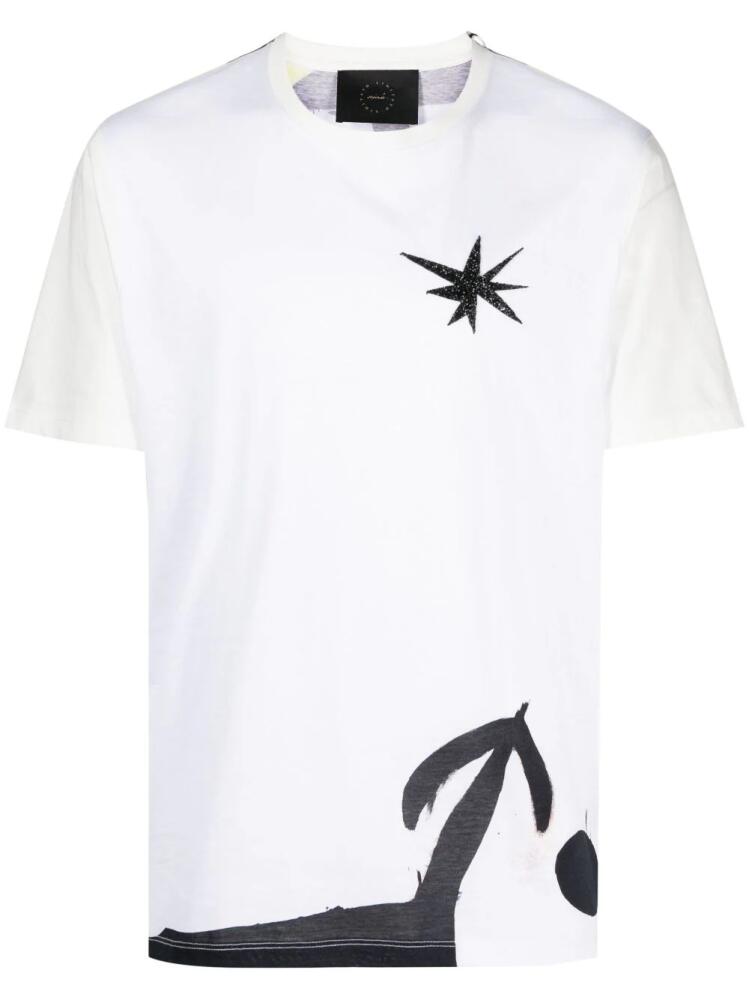 Limitato Joan Miró-print cotton T-shirt - White Cover