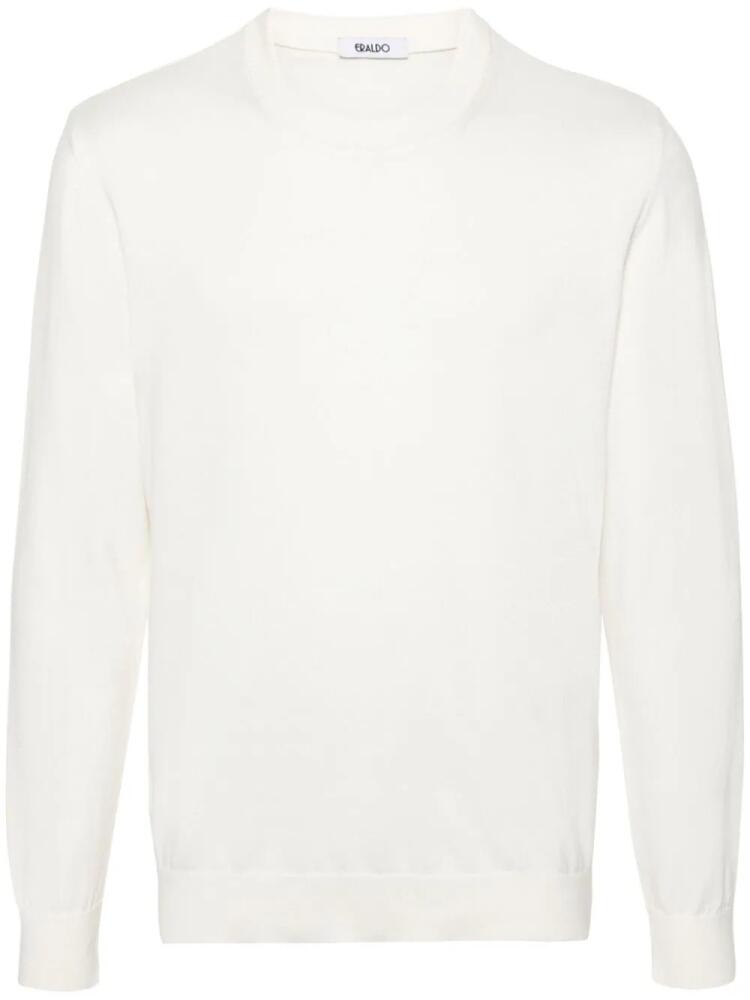 ERALDO long-sleeve cotton jumper - Neutrals Cover