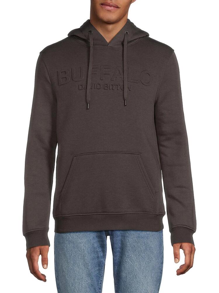 BUFFALO David Bitton Men's Fadol Logo Hoodie - Charcoal Cover