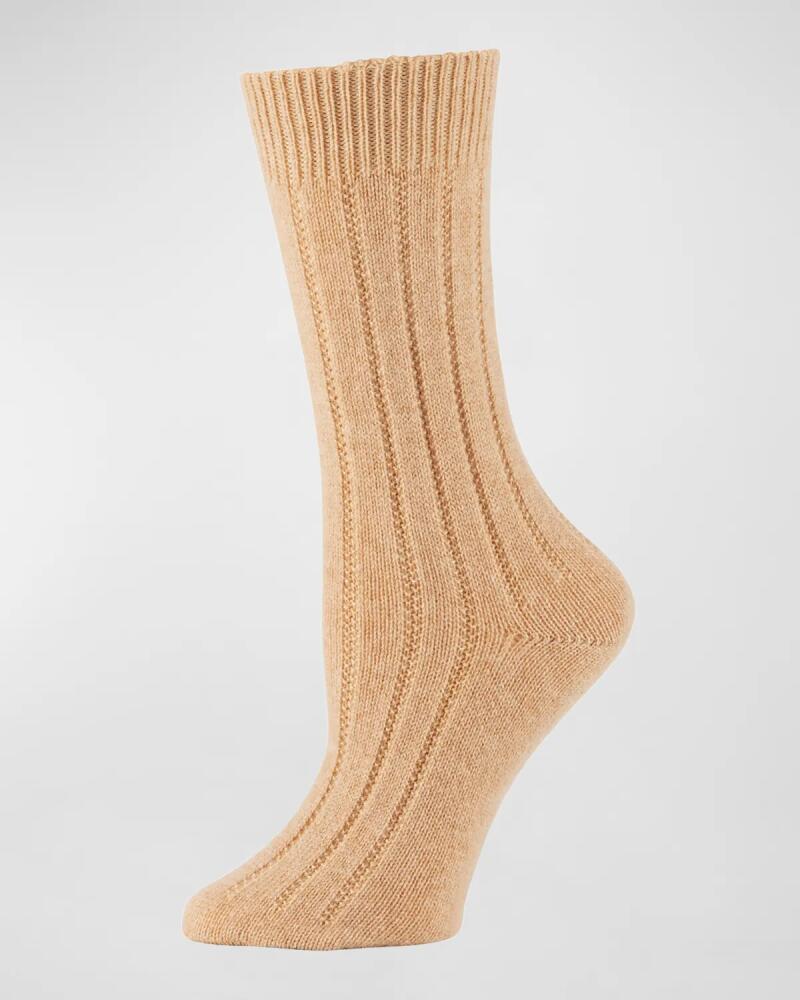 Neiman Marcus Cashmere Ribbed Socks Cover