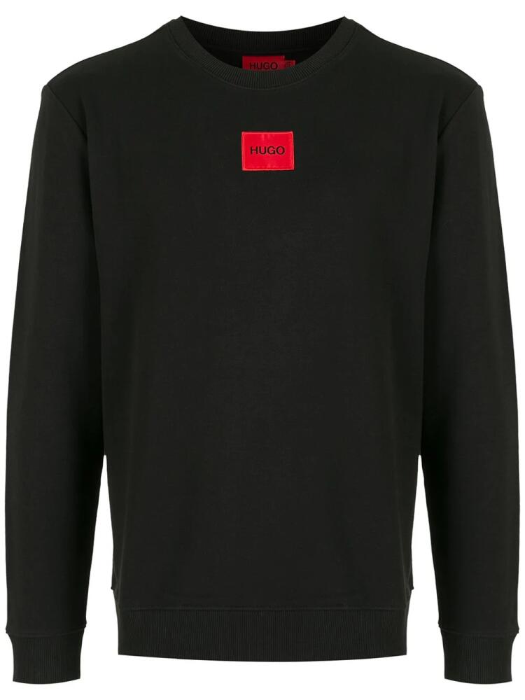 HUGO Diragol logo-patch sweatshirt - Black Cover