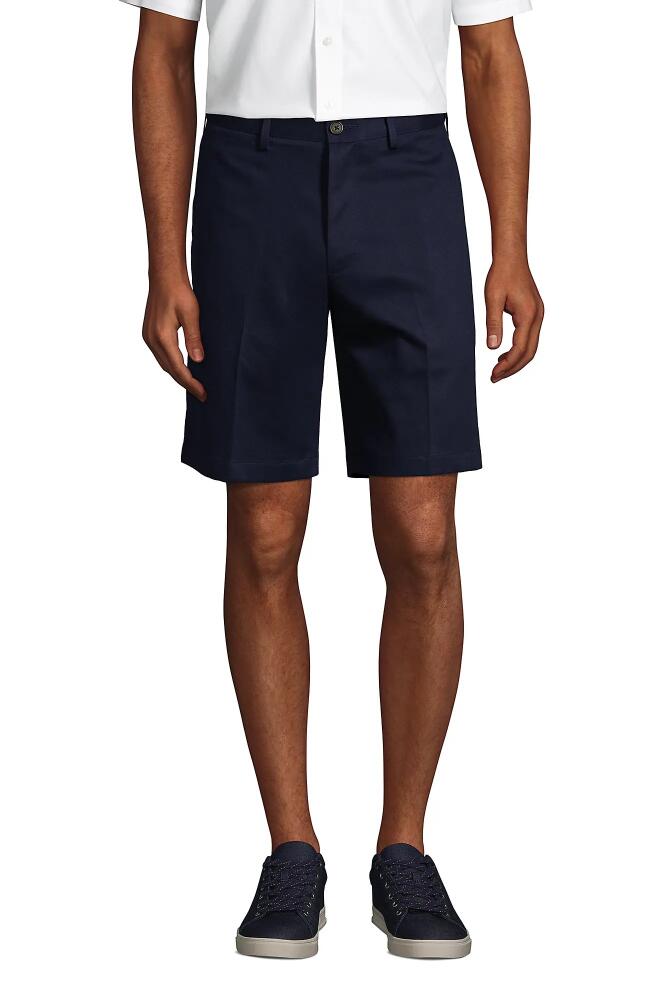 Lands' End Comfort Waist 9" No Iron Chino Shorts in Radiant Navy Cover