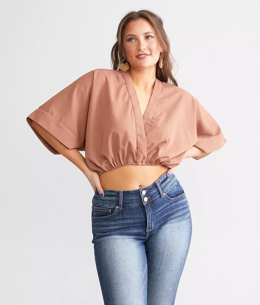 Hyfve Pretty Please Surplice Cropped Top Cover