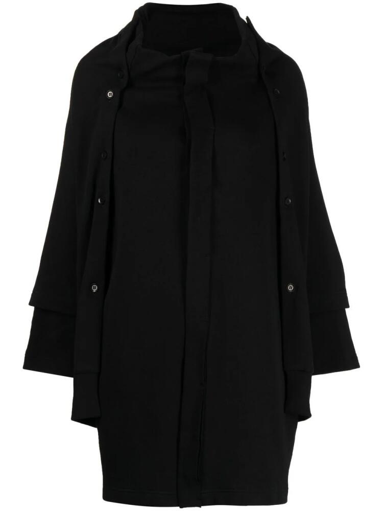 Yohji Yamamoto long-sleeved knitted coat - Black Cover