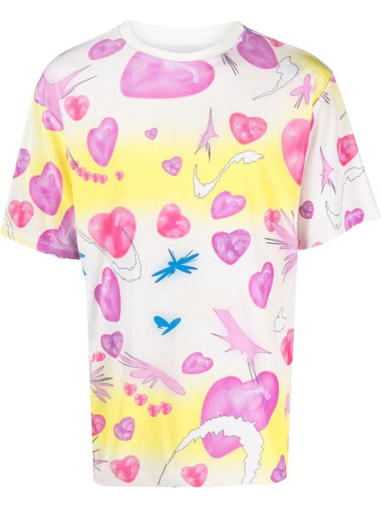 Liberal Youth Ministry Velvet-Hearts short-sleeve T-Shirt - Pink Cover