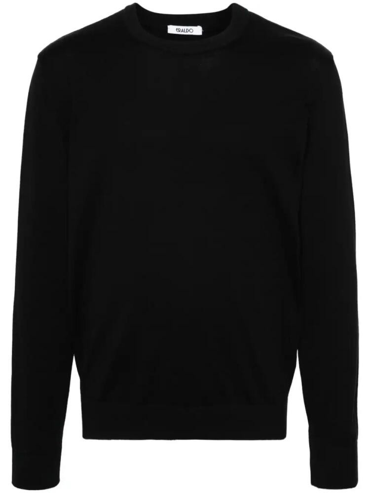 ERALDO long-sleeve cotton jumper - Black Cover