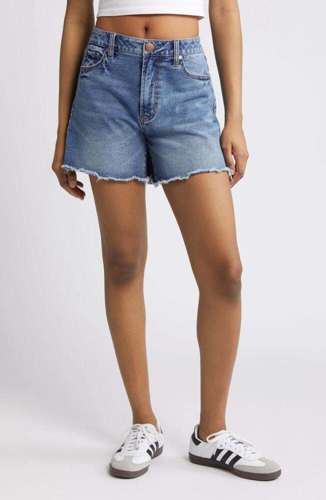 1822 Denim Frayed Relaxed Denim Shorts in Vita Cover