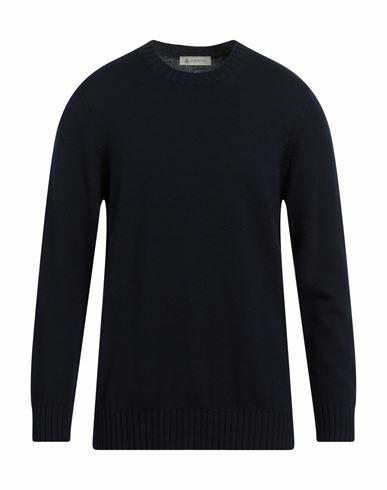 Piacenza Cashmere 1733 Man Sweater Midnight blue Virgin Wool Cover