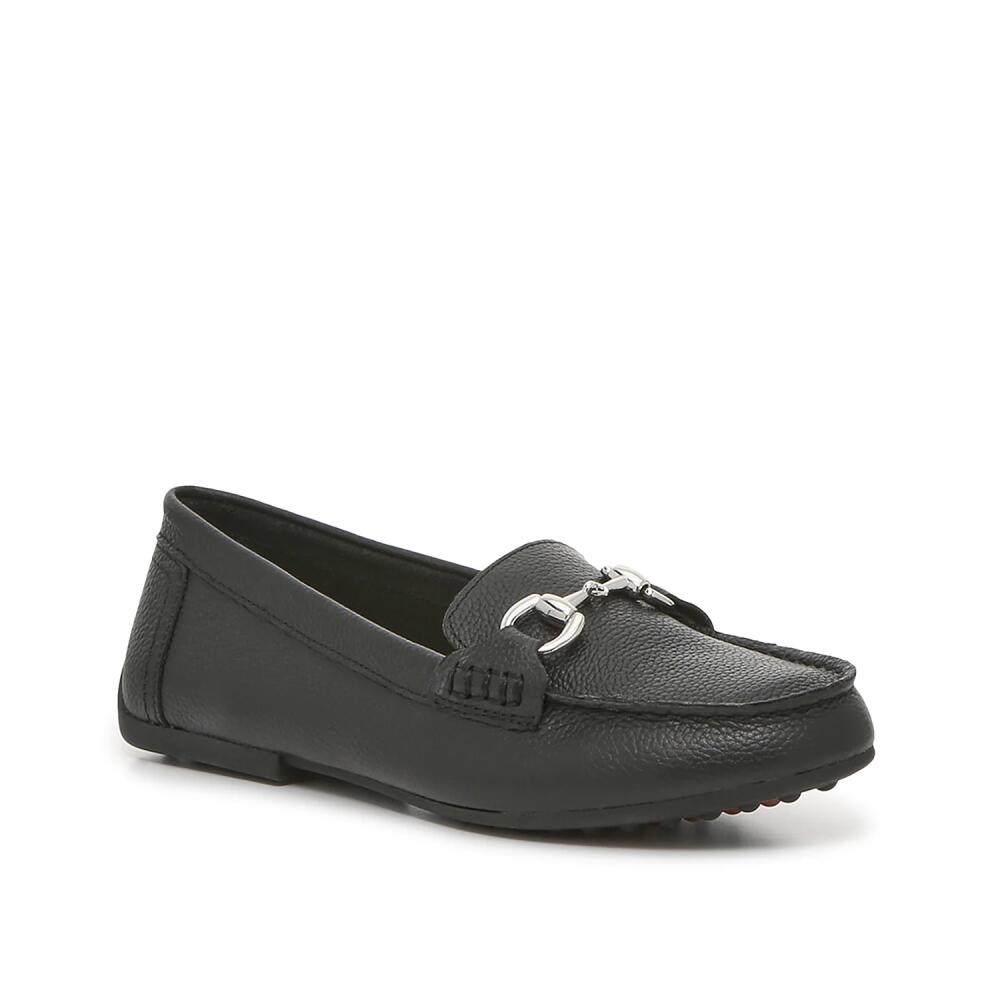 Kelly & Katie Wide Width Kai Driving Loafer | Women's | Black Leather Cover