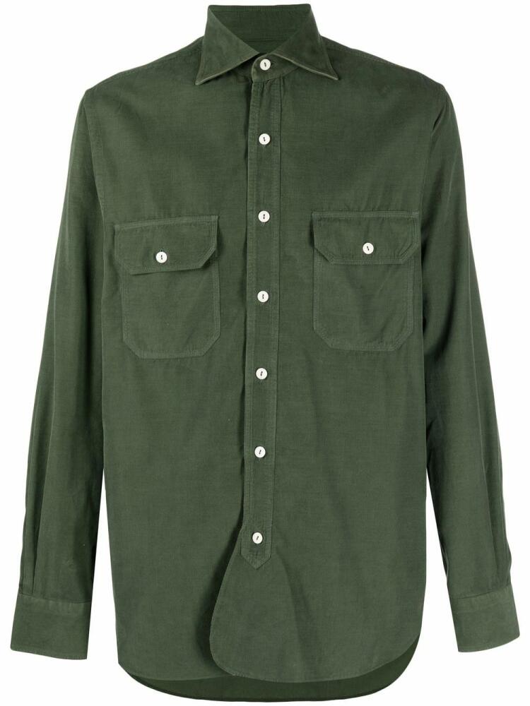 Doppiaa button-down shirt - Green Cover