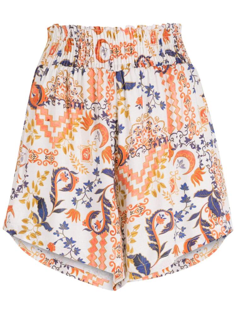 Lygia & Nanny Camelia mix print shorts - Neutrals Cover