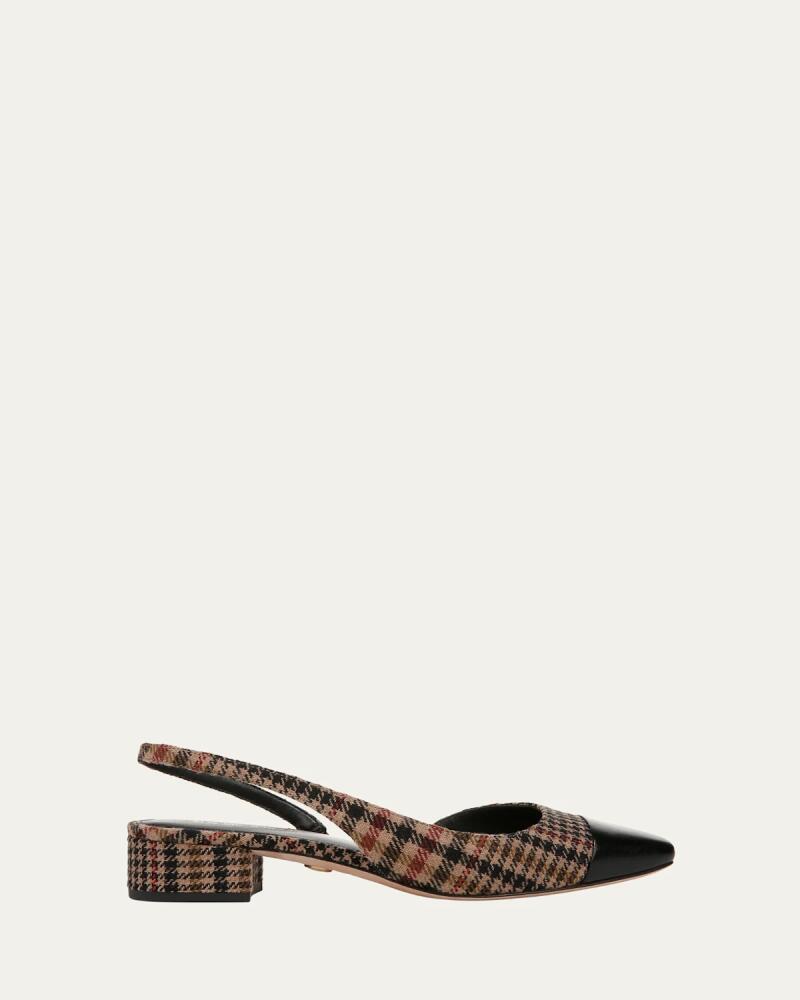 Veronica Beard Cecile Plaid Slingback Ballerina Flats Cover