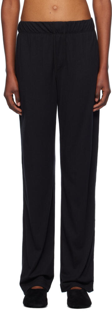 ÉTERNE Black Jersey Lounge Pants Cover