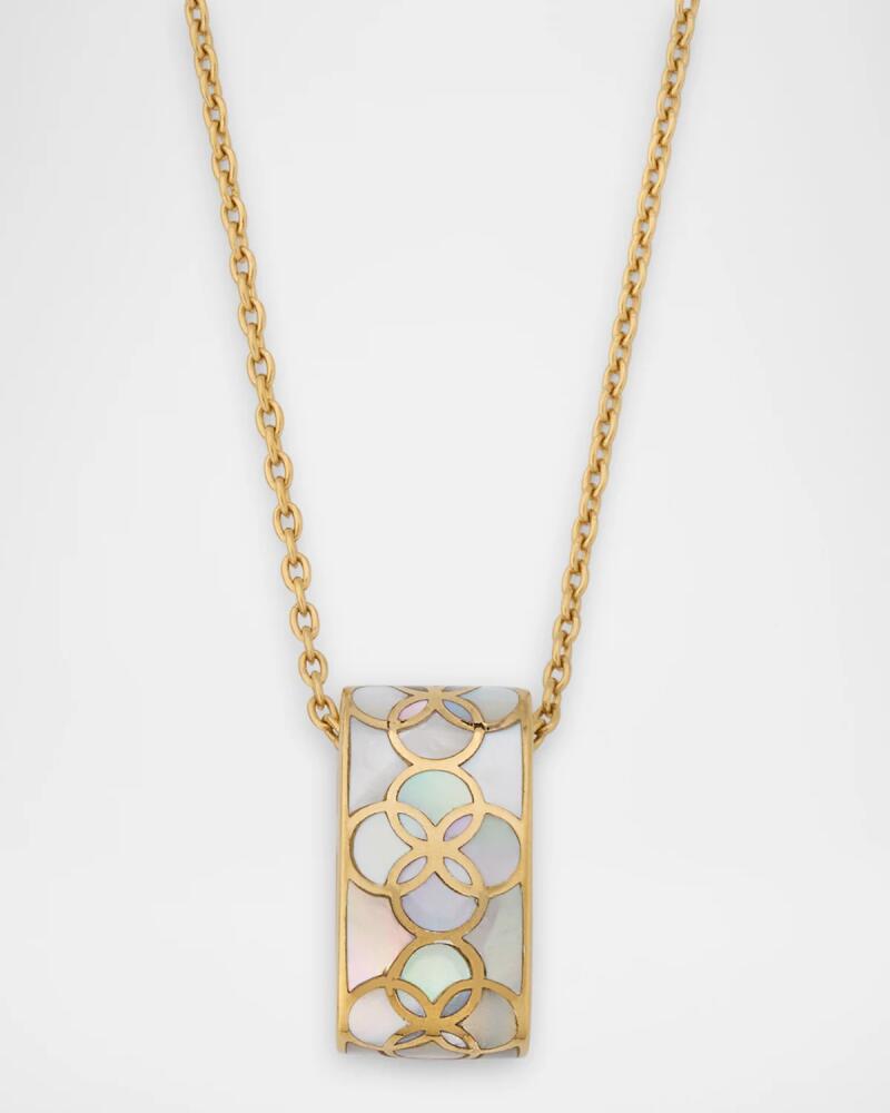 Jan Leslie Petal Mother of Pearl Pendant Necklace Cover