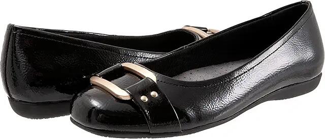 Trotters Sizzle Signature (Black Patent) Women's Flat Shoes Cover