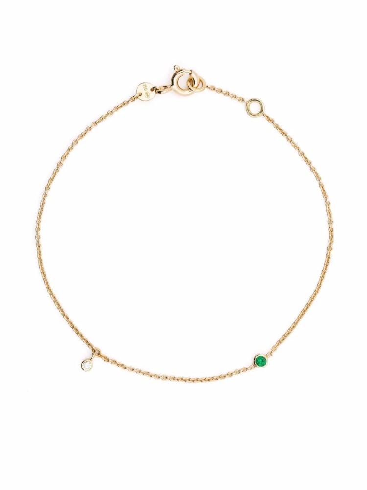 We by WHITEbIRD 18kt yellow gold Clarisse diamond emerald bracelet Cover