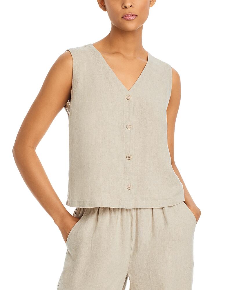 Eileen Fisher Linen Vest Cover