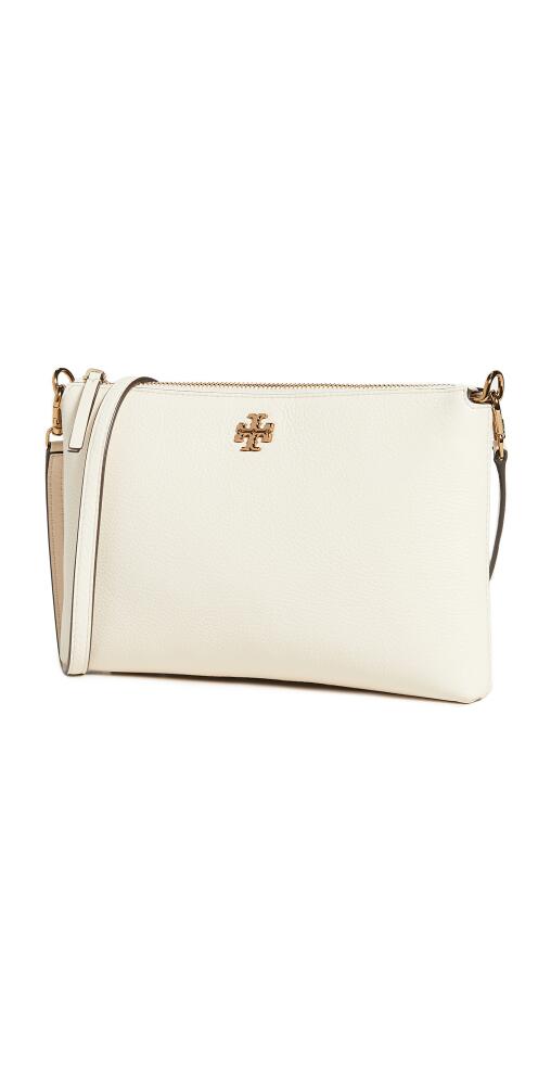 Tory Burch Mercer Pebbled Wallet Crossbody New Cream Cover