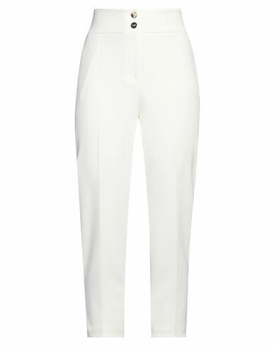 Nenette Woman Pants White Polyester, Elastane Cover