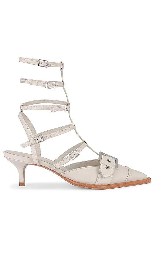 Schutz Penny Heel in Ivory Cover