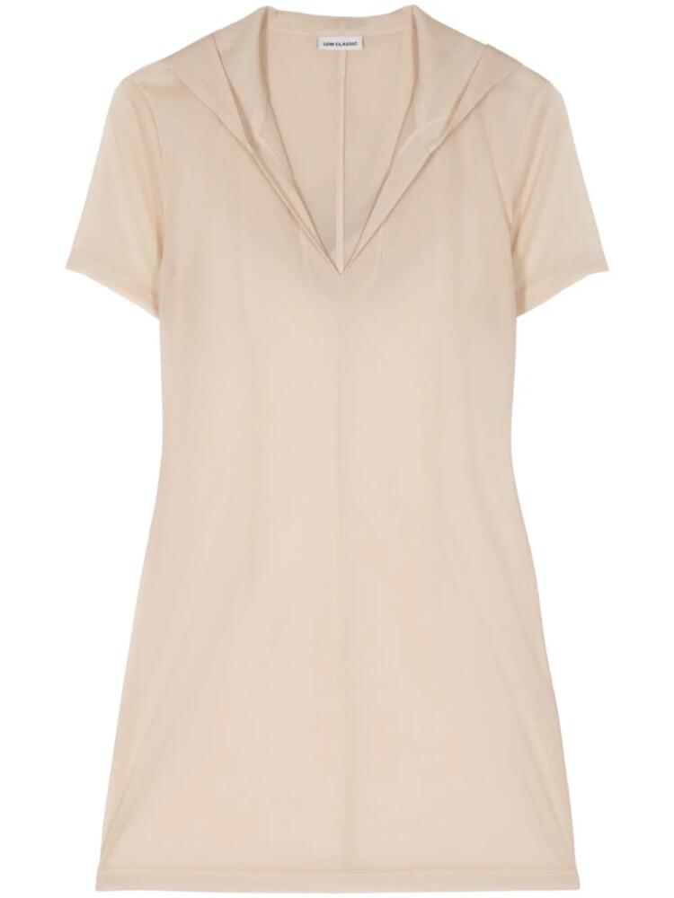 Low Classic sheer hooded top - Neutrals Cover