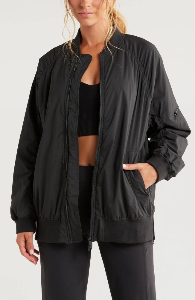 Zella Go With It Aviator Jacket in Black Cover