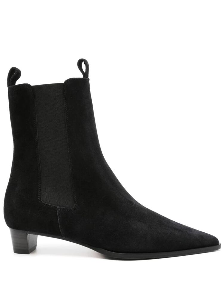 Aeyde 35mm suede boots - Black Cover