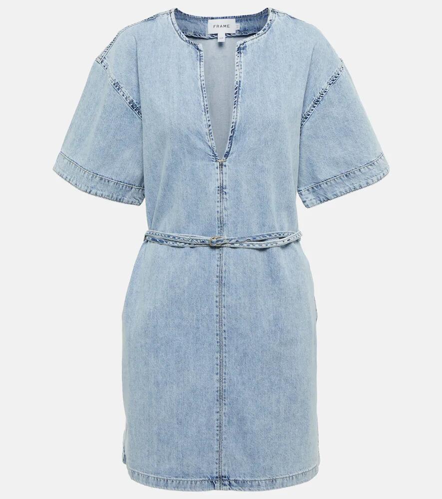 Frame Kaftan denim minidress Cover