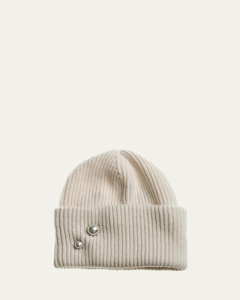 Inverni Ribbed Pearly Cashmere Beanie Cover