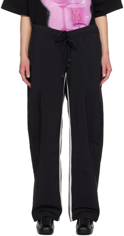 OPEN YY SSENSE Exclusive Black Drawstring Lounge Pants Cover