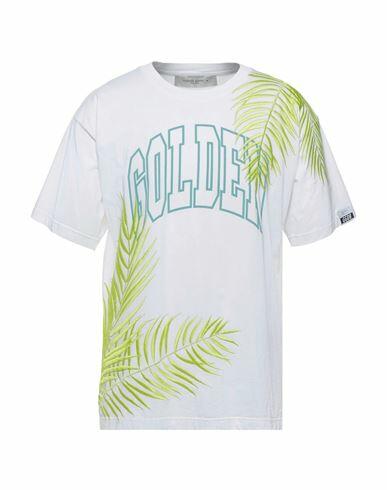 Golden Goose Man T-shirt White Cotton Cover