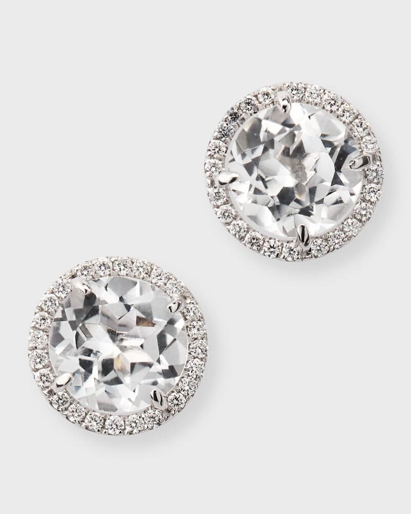 Frederic Sage White Topaz & Diamond Stud Earrings Cover