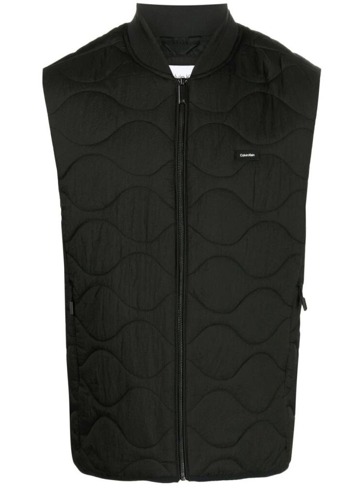 Calvin Klein quilted zip-up vest - Black Cover