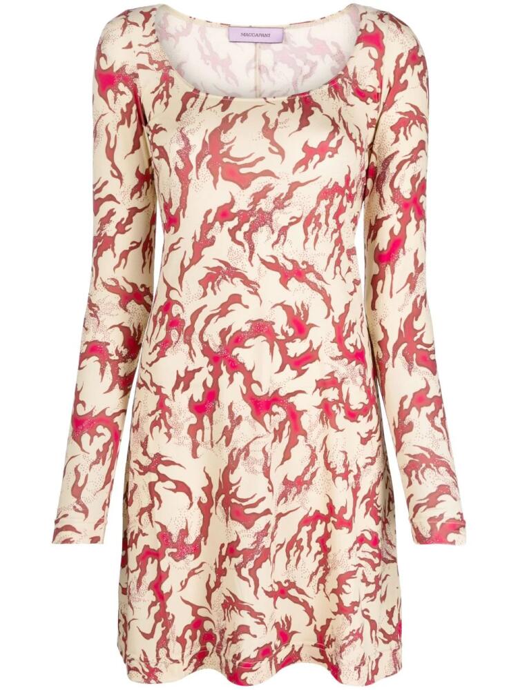 Margherita MACCAPANI graphic-print jersey minidress - Red Cover